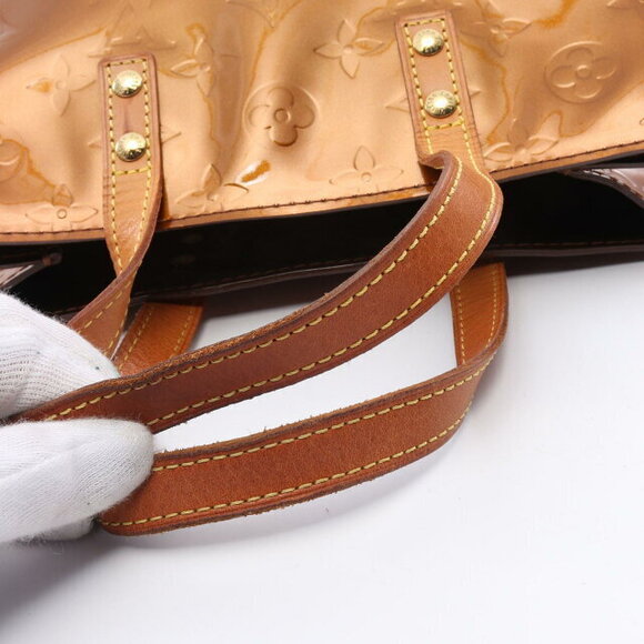 Louis Vuitton Reed handbag leather vernis brown - Picture 8 of 10